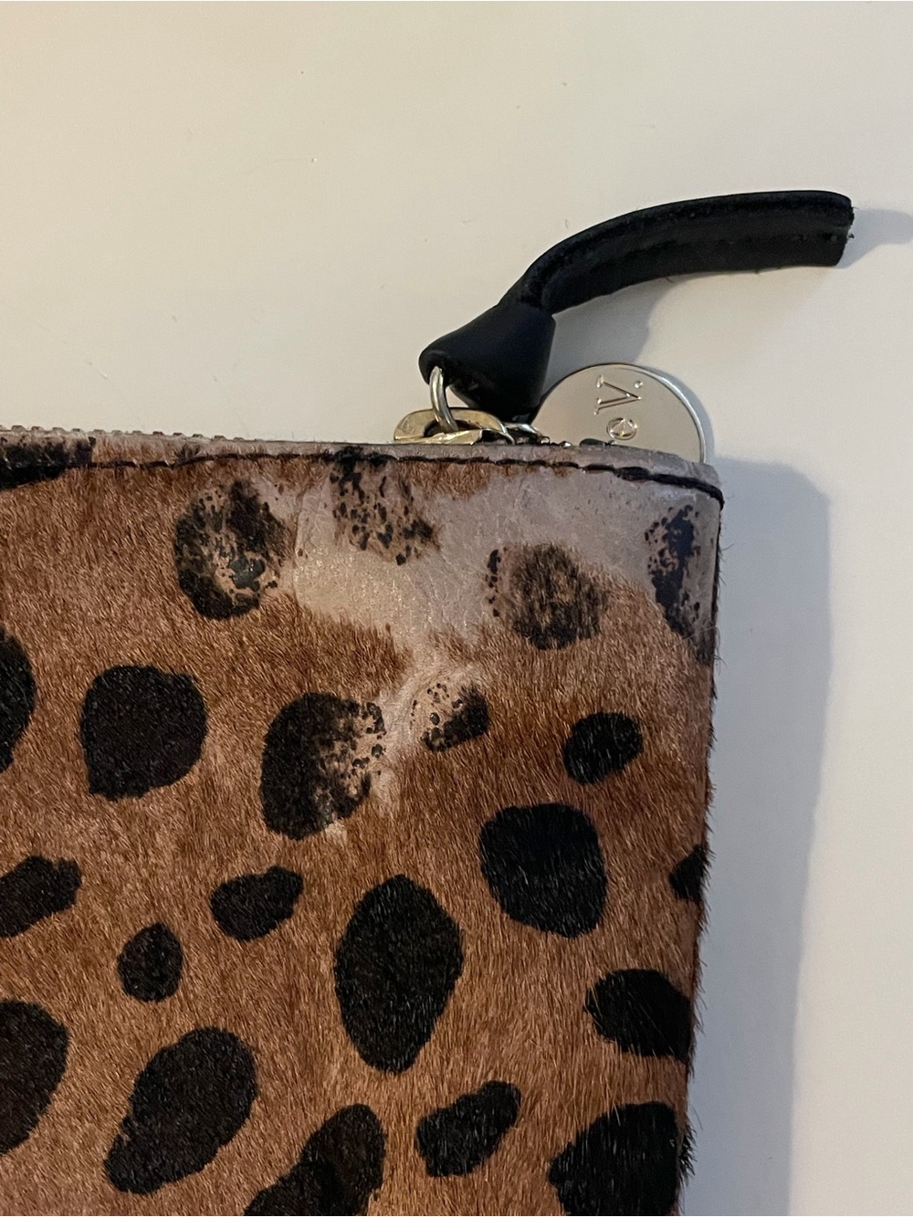Clare V Leopard Haircalf Zip Pouch - Picture 7 of 12